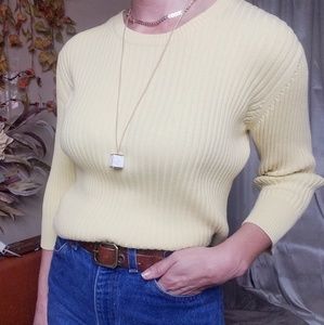 90s Ribbed Sweater Top Minima